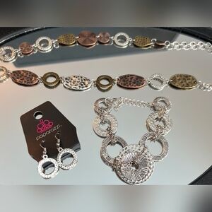 Necklace with Earrings and Bracelet